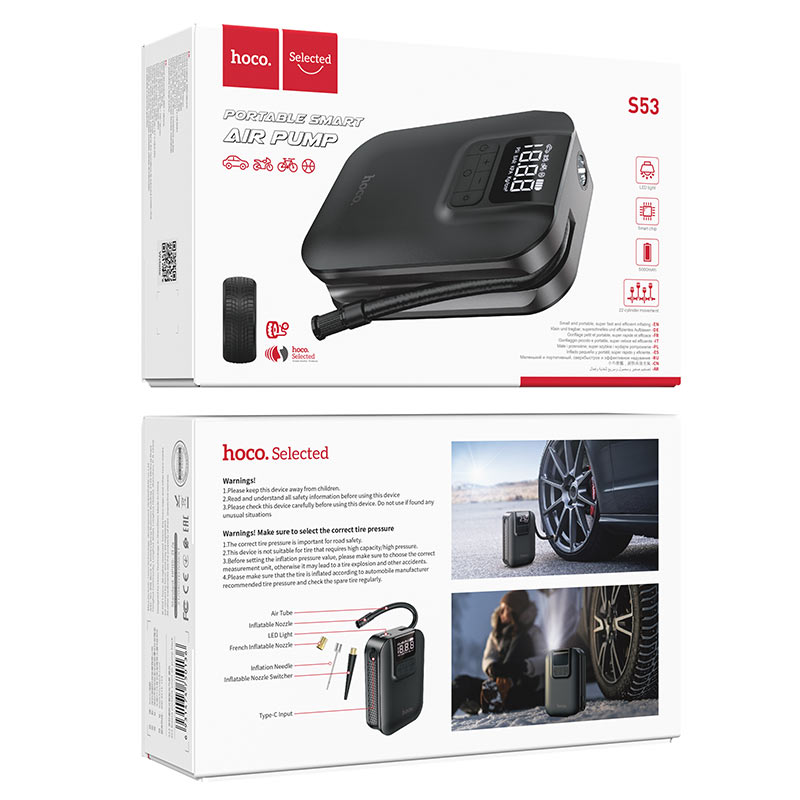 Hoco - Portable Smart Air Pump (S53) ©