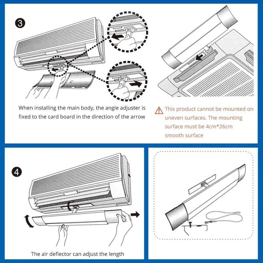 Adjustable Air Conditioner Shield