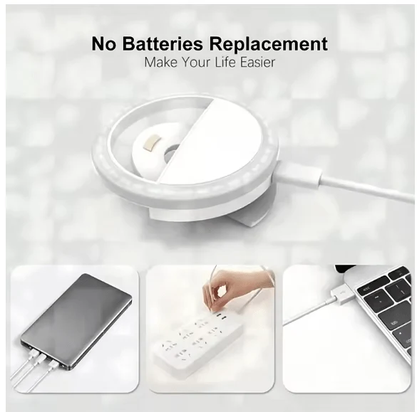 Clip-On Selfie Ring Light