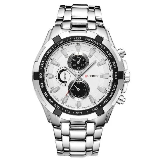 Men's Watch Business Steel Belt Quartz Watch
